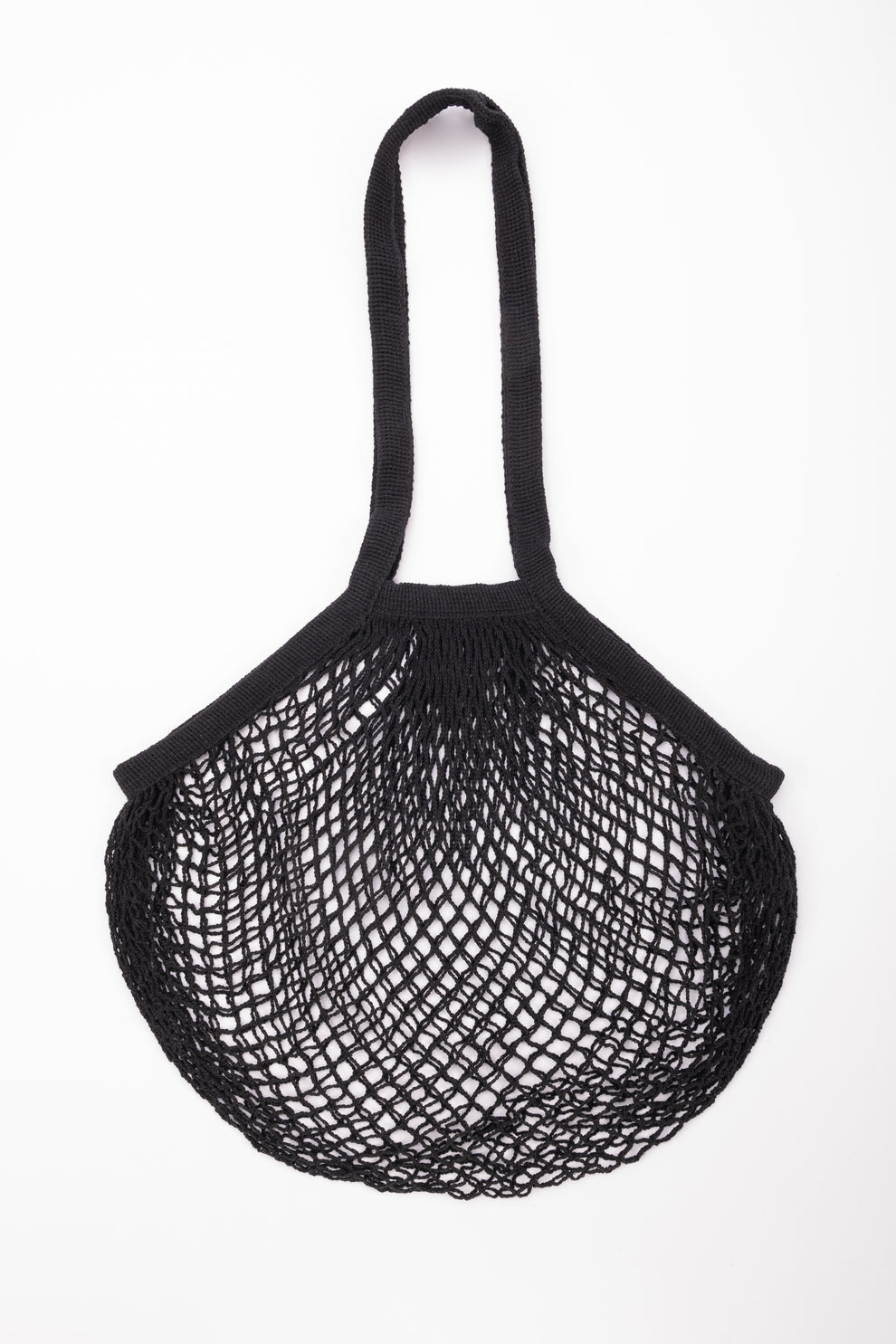 Reusable Cotton Bags - Midnight Black- Cotton String Bag - Long Handle ...