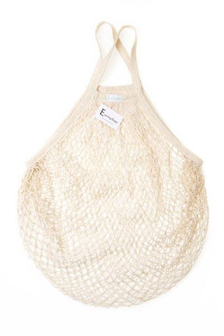 Reusable Cotton Bags - Oatmeal - Cotton String Bag-Short Handle
